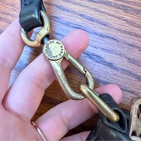 Marc by Marc Jacobs Classic Q Percy Black Pebble Leather Crossbody‎ Mini Handbag - Picture 5 of 11